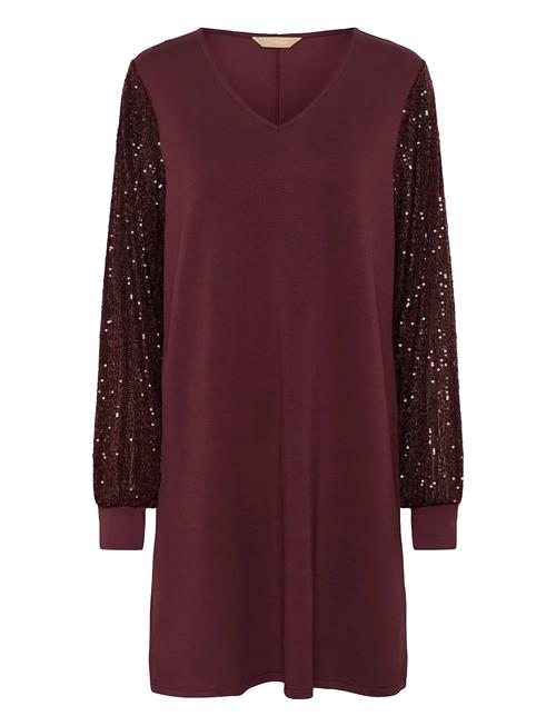 Cuchabrina Sequins Dress Culture Burgundy