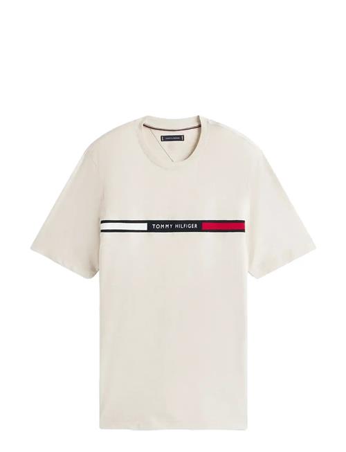 Hilfiger Chest Insert Tee Tommy Hilfiger Cream