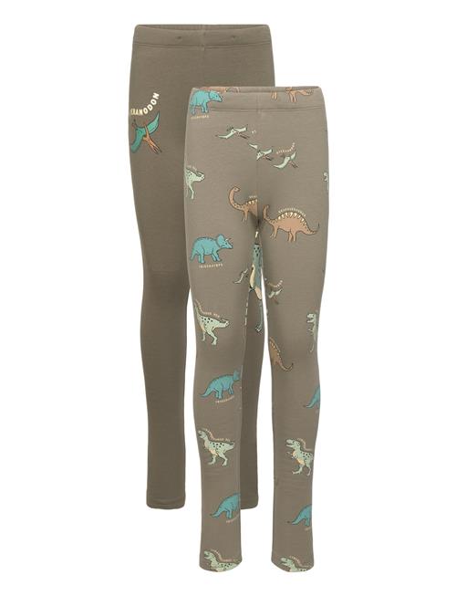 Leggings 2 Pack Dinos Lindex Green