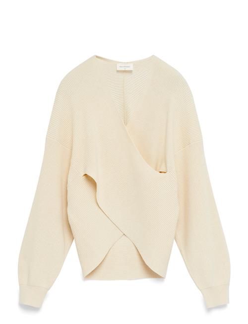 Mschzinelle Rachelle Wrap Pullover MSCH Copenhagen Cream