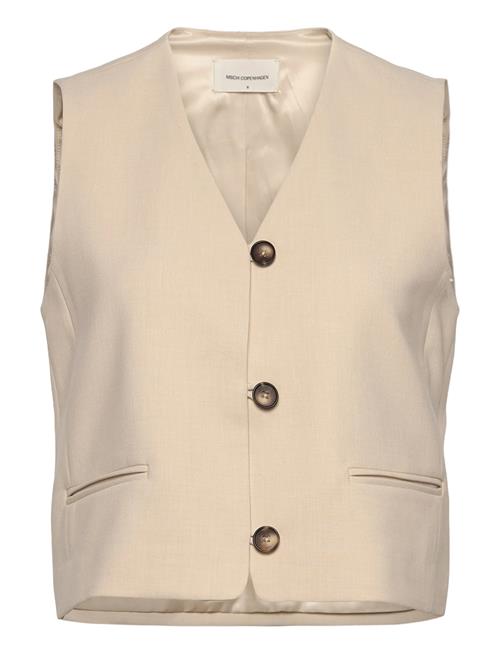 Mschrosina Michelle Short Waistcoat MSCH Copenhagen Cream