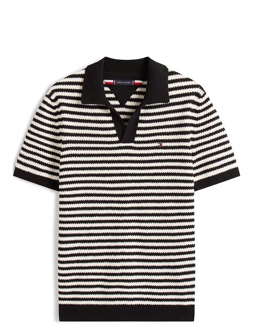Knitted Textured Polo Tommy Hilfiger Navy