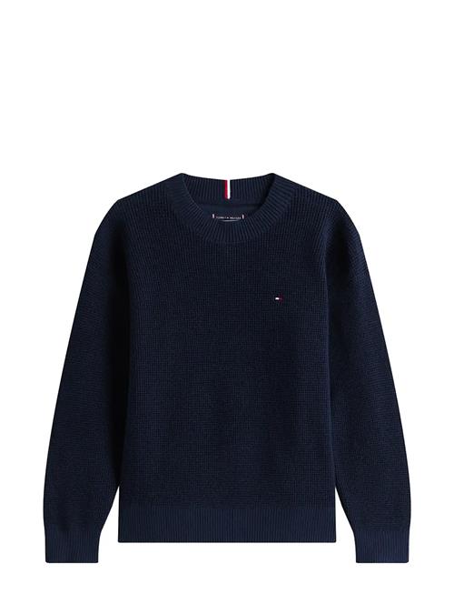 Cotton Texture Sweater Tommy Hilfiger Navy