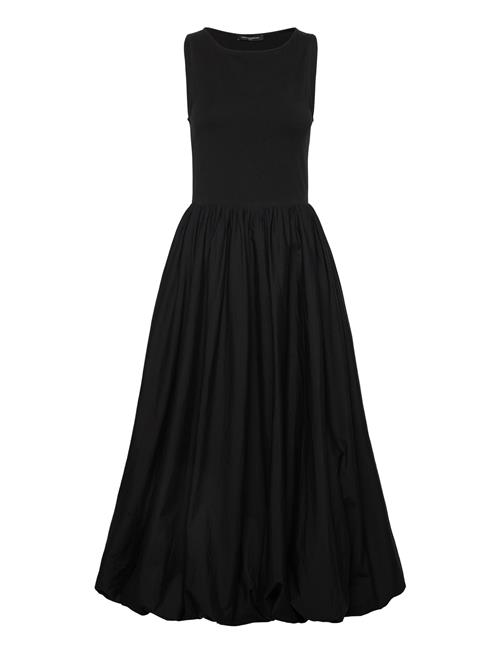 Phoebe Jersey Woven Mix Midi French Connection Black