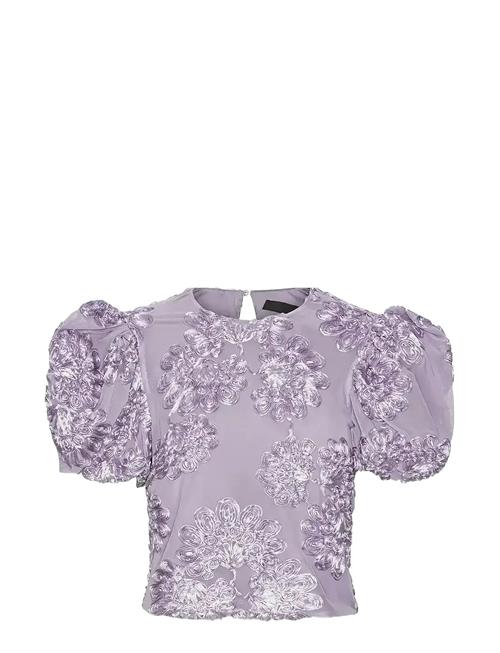 3D Mesh Sleeveless Top ROTATE Birger Christensen Purple