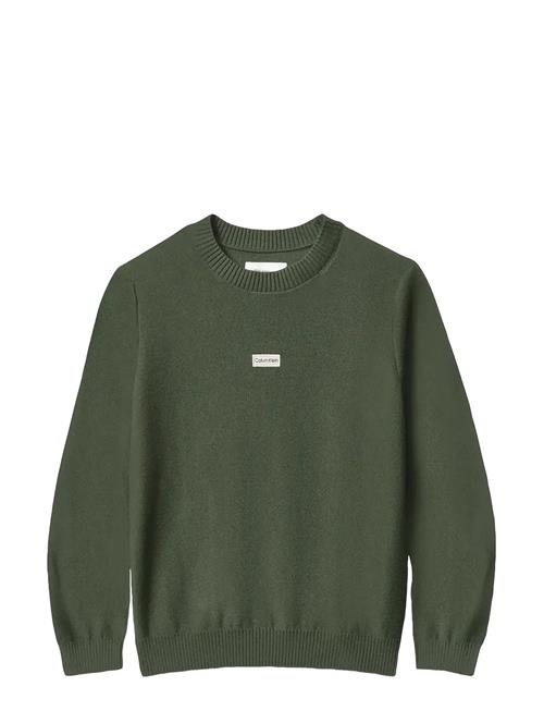 Logo Label Sweater Calvin Klein Green