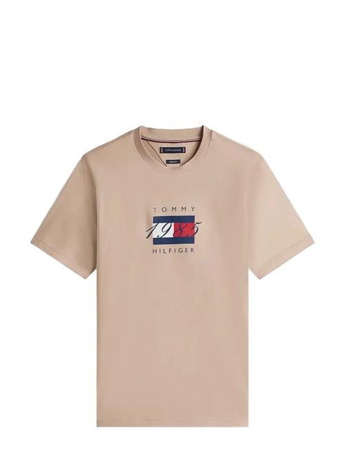 Linear Flag Graphic Tee Tommy Hilfiger Beige
