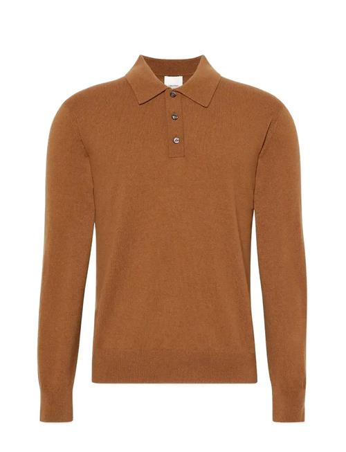 Ls Classic Cashmere Polo 12Gg Calvin Klein Brown