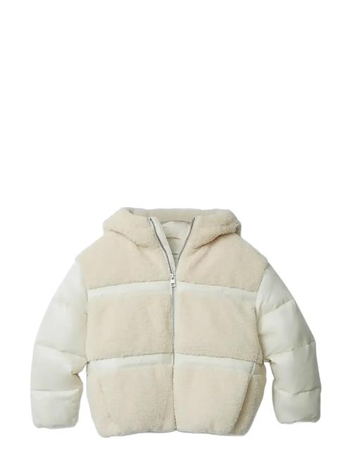 Teddy Shiny Puffer Jacket Calvin Klein Cream
