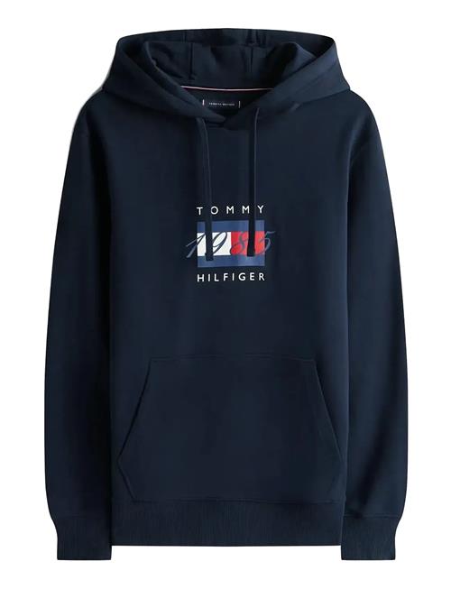 Linear Flag Graphic Hoodie Tommy Hilfiger Navy