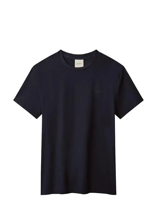 Ss Slim Stretch Cotton Crewnk Te Calvin Klein Navy
