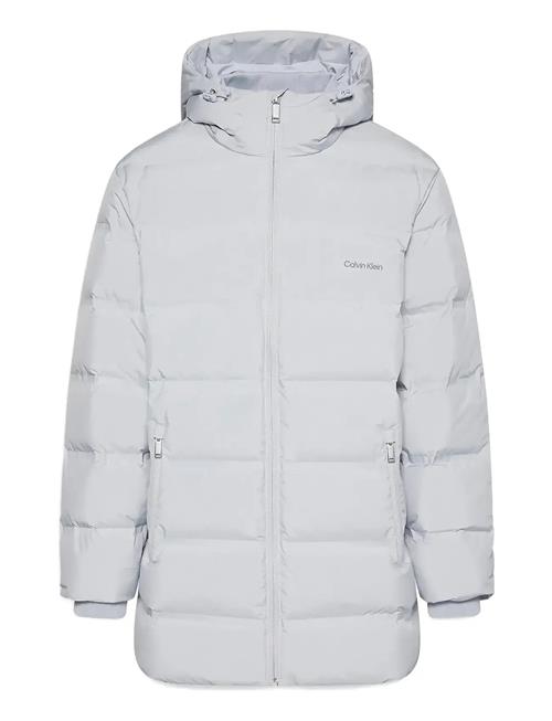Ls Bonded Chnnld Long Hooded Puf Calvin Klein Grey
