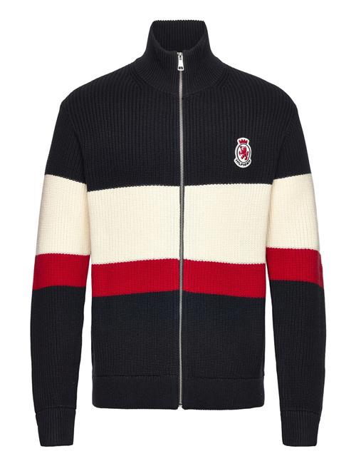 Rwb Rib Chest Stripe Zip Through Tommy Hilfiger Navy