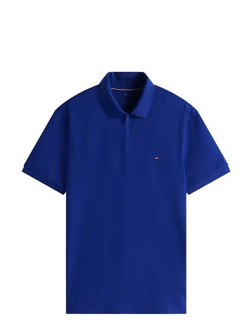 Performance Pique Zip Polo Tommy Hilfiger Blue
