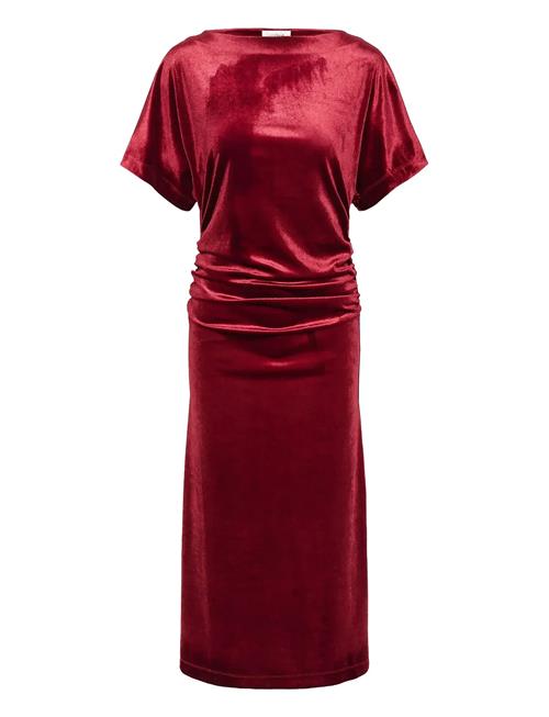Slvelera Dress Soaked In Luxury Red