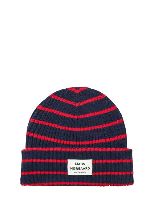 Yota Anju Stripe Beanie Mads Nørgaard Red