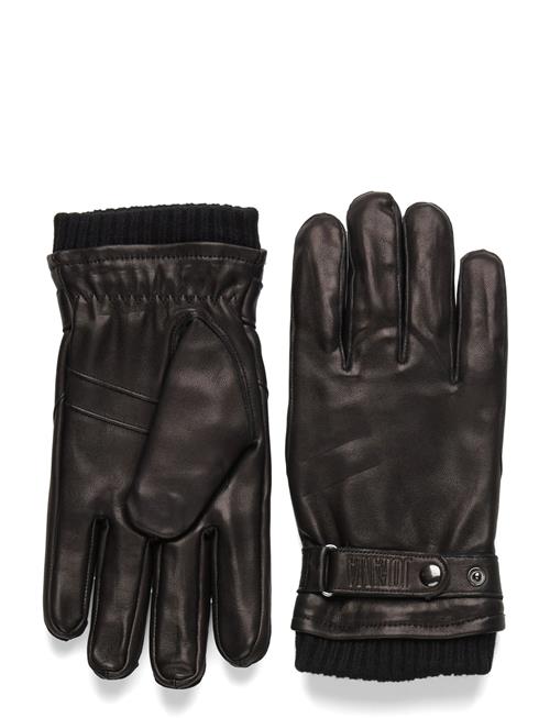 Moe Rib Leather Glove Jofama Black