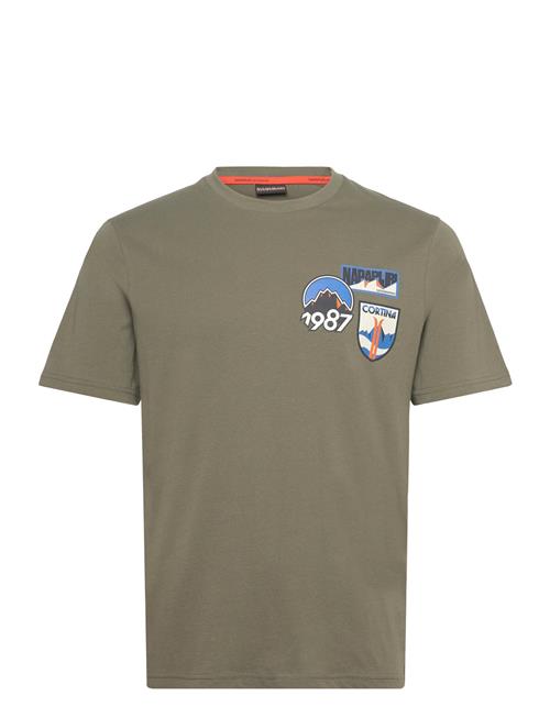 S-Montepiana Ss Napapijri Khaki