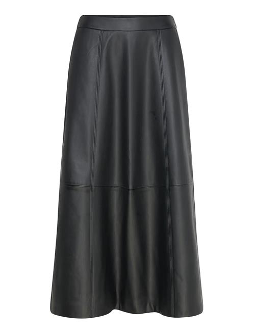 Vmolive Hw Coated Ankle Skirt Prm Vero Moda Black