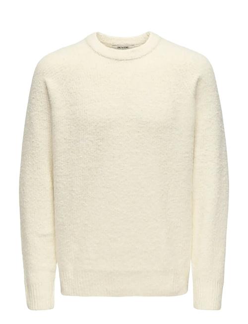 Onsdale Life Rlx Ls Raglan Knit ONLY & SONS Cream