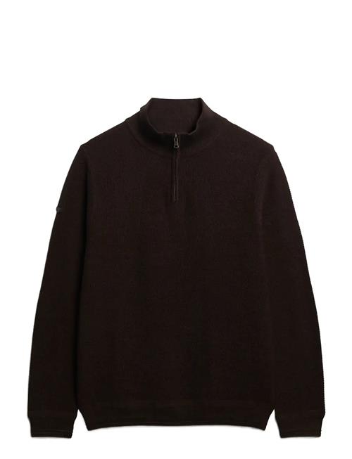 Lw Cotton Texture Half Zip Superdry Brown