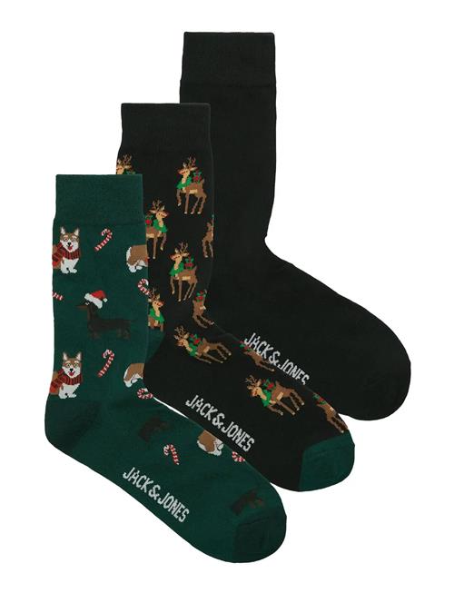 Jack & Jones Jacxmas Animals Socks 3 Pack Jack & J S Patterned