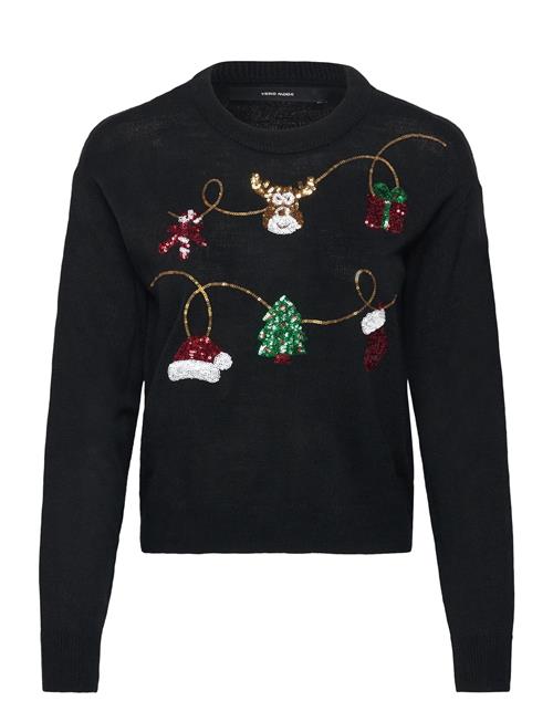 Vmglitter Ls O-Neck Xmas Box Vero Moda Black