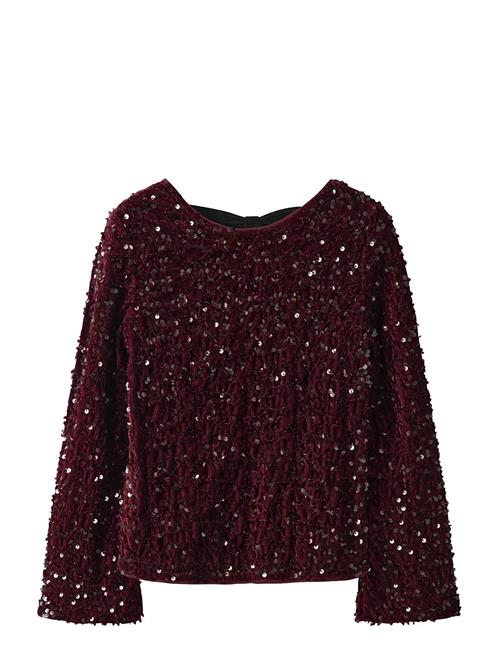 Nkfrusitta Ls Bow Blouse Name It Burgundy