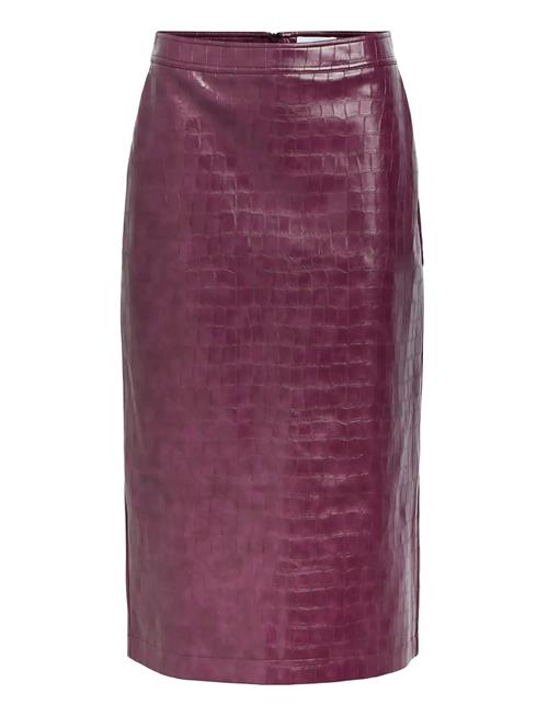 Objsalva Hw Pencil Pu Skirt E Aw Fair 25 Object Burgundy