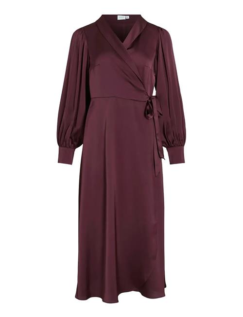 Vienna Ravenna Ankle Wrap Dress-Noos/Dc Vila Burgundy