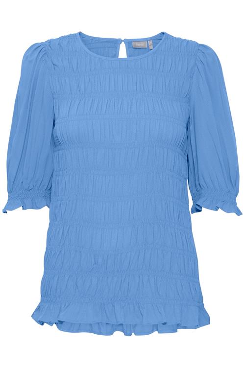 Fransa Bluse 'Malu'  blå / hvid