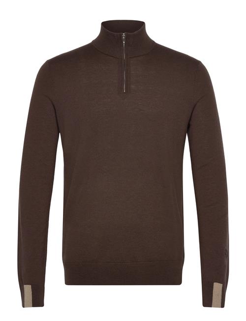 Mmgadam Soft Zip Turtle Neck Knit Mos Mosh Gallery Brown
