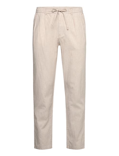 Striped Linen Pants Lindbergh Cream