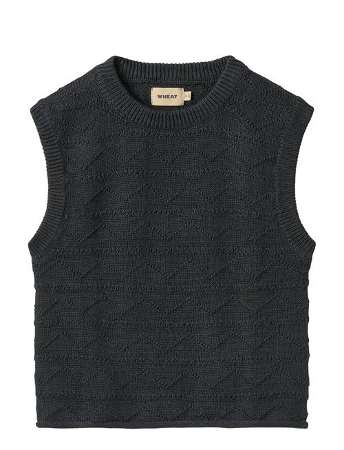 Knit Vest Bobby Wheat Navy