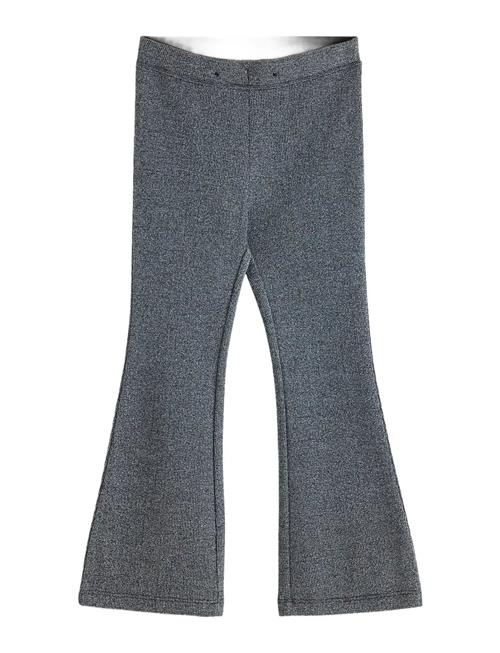 Trousers Flare Lurex Rib Lindex Grey