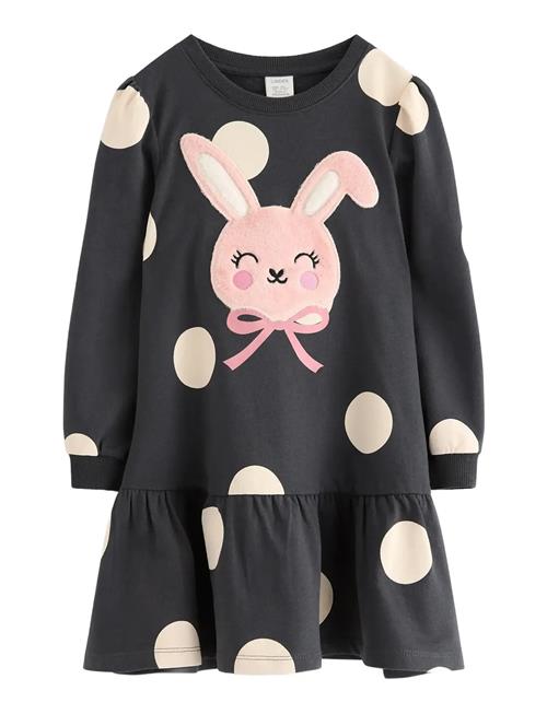 Dress Aop And Pile Applique Lindex Grey