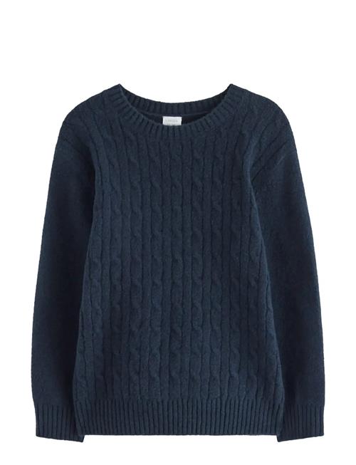 Sweater Knitted Cable Lindex Navy