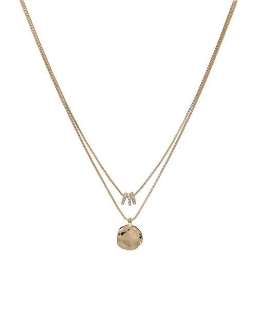 Ayo Necklace With Coin & Crystal Gold-Plated Pilgrim Gold