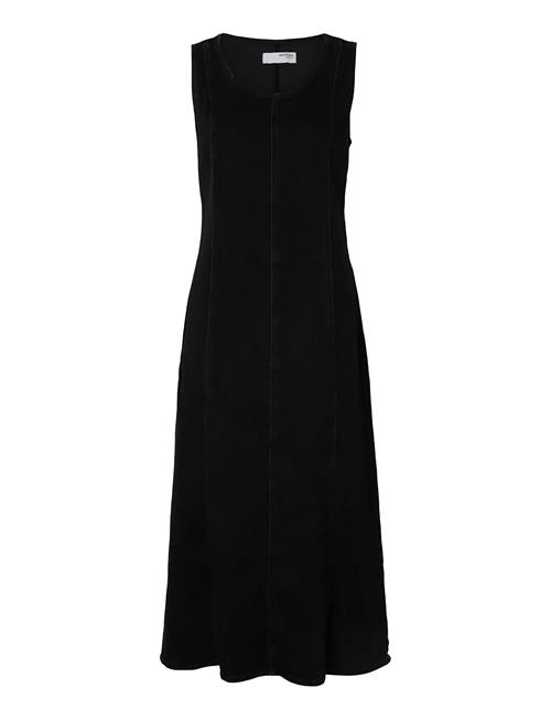 Slfsveja Sl Long Denim Dress Selected Black