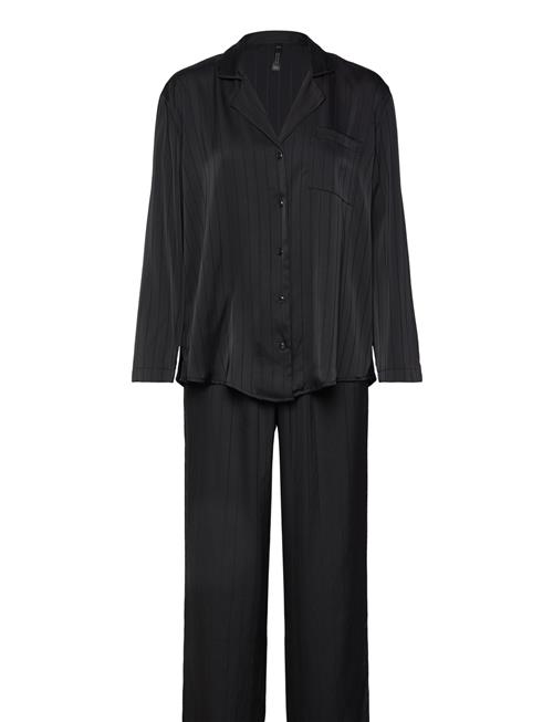 Pj Ls Satin Pinstripe Hunkemöller Black