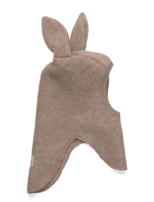 Balaclava Ears Wool Fleece Huttelihut Beige