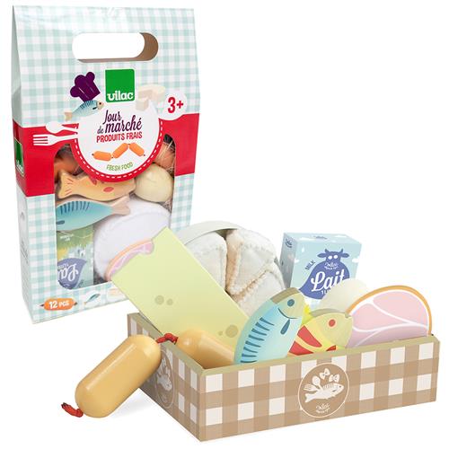 Vilac Vilac Madsæt - Fisk, Skinke Og Ost Multi  Multi-Onesize  Blå  One Size  unisex