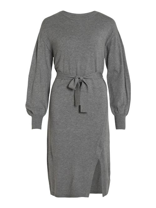 VILA Strikkjole 'VIRicky'  mørkegrå / grå-meleret