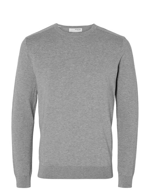 Slhberg Crew Neck Noos Selected Grey