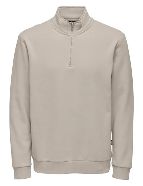 Onsceres Half Zip Sweat Noos ONLY & SONS Cream