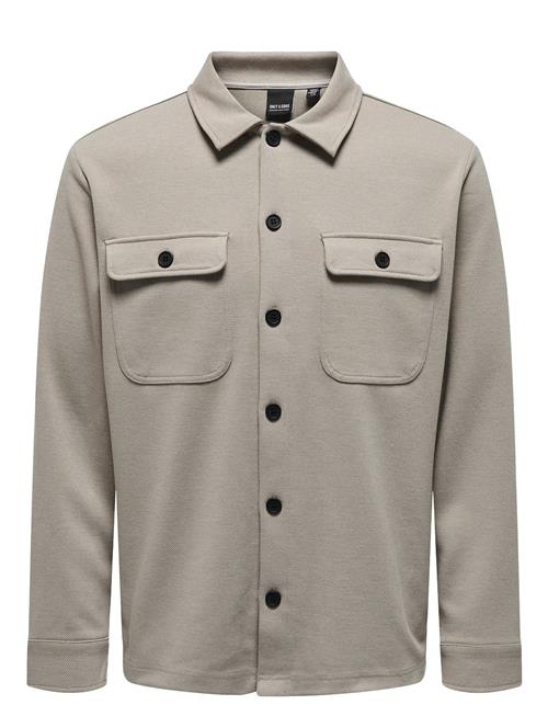 Onsnewkodyl Overshirt Sweat Noos ONLY & SONS Beige