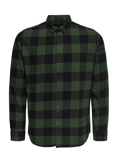 Onsgudmund Ls Checked Shirt Noos ONLY & SONS Green