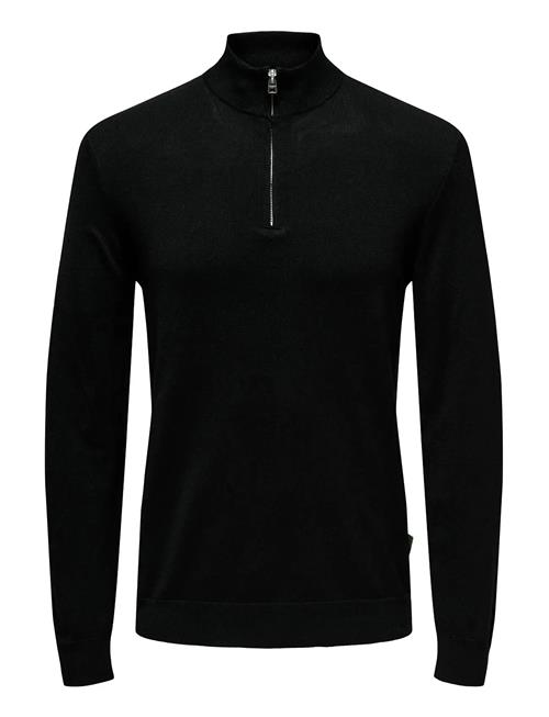 Onswyler Life Reg 14 Half Zip Knit Noos ONLY & SONS Black