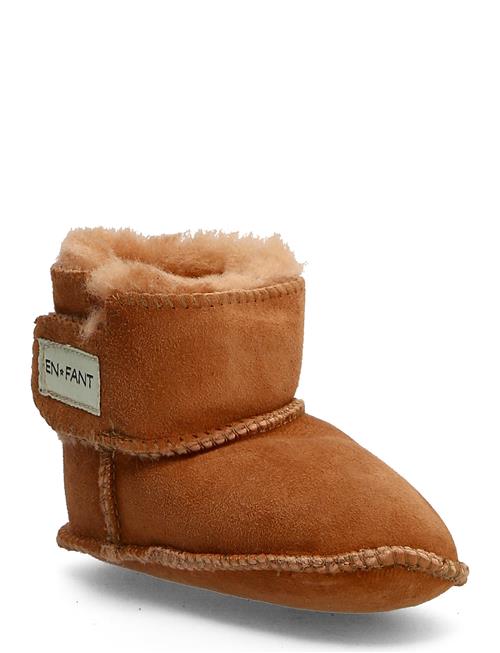 Sheepskin Bootee En Fant Brown