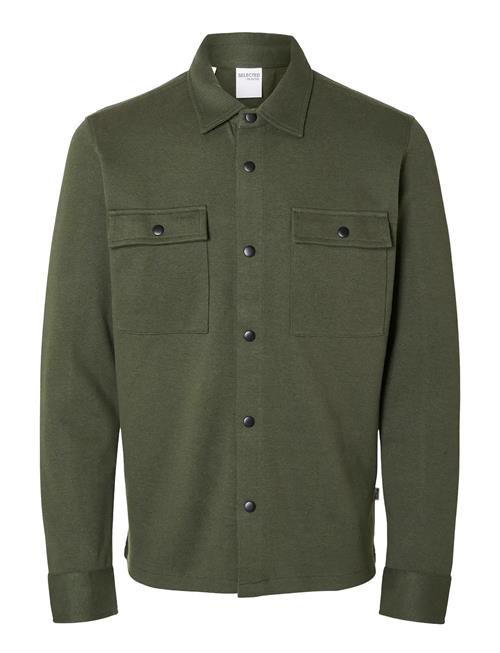 Slhjackie Sweat Jacket Noos Selected Khaki